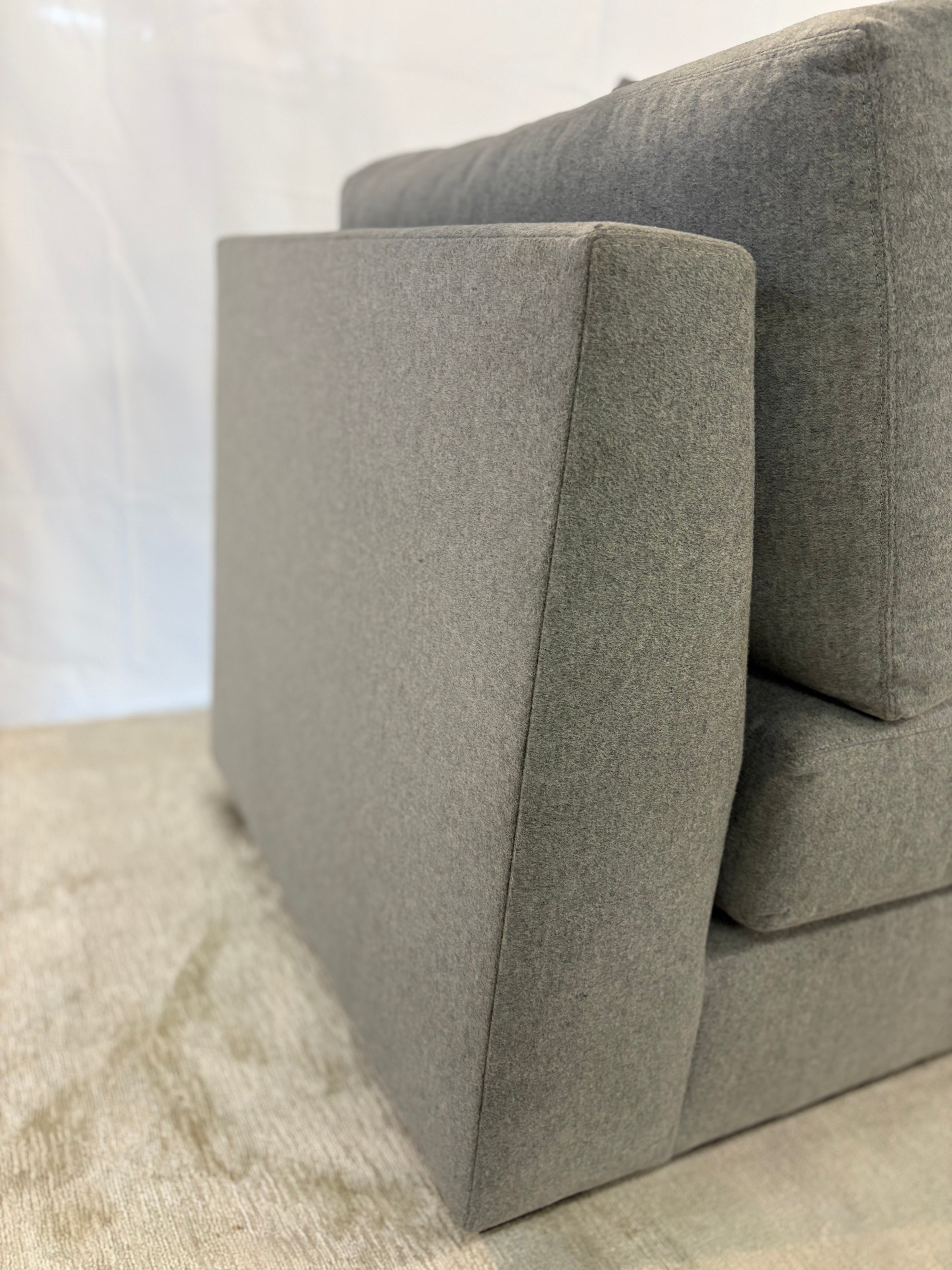 Sofa with Ottoman - Grey