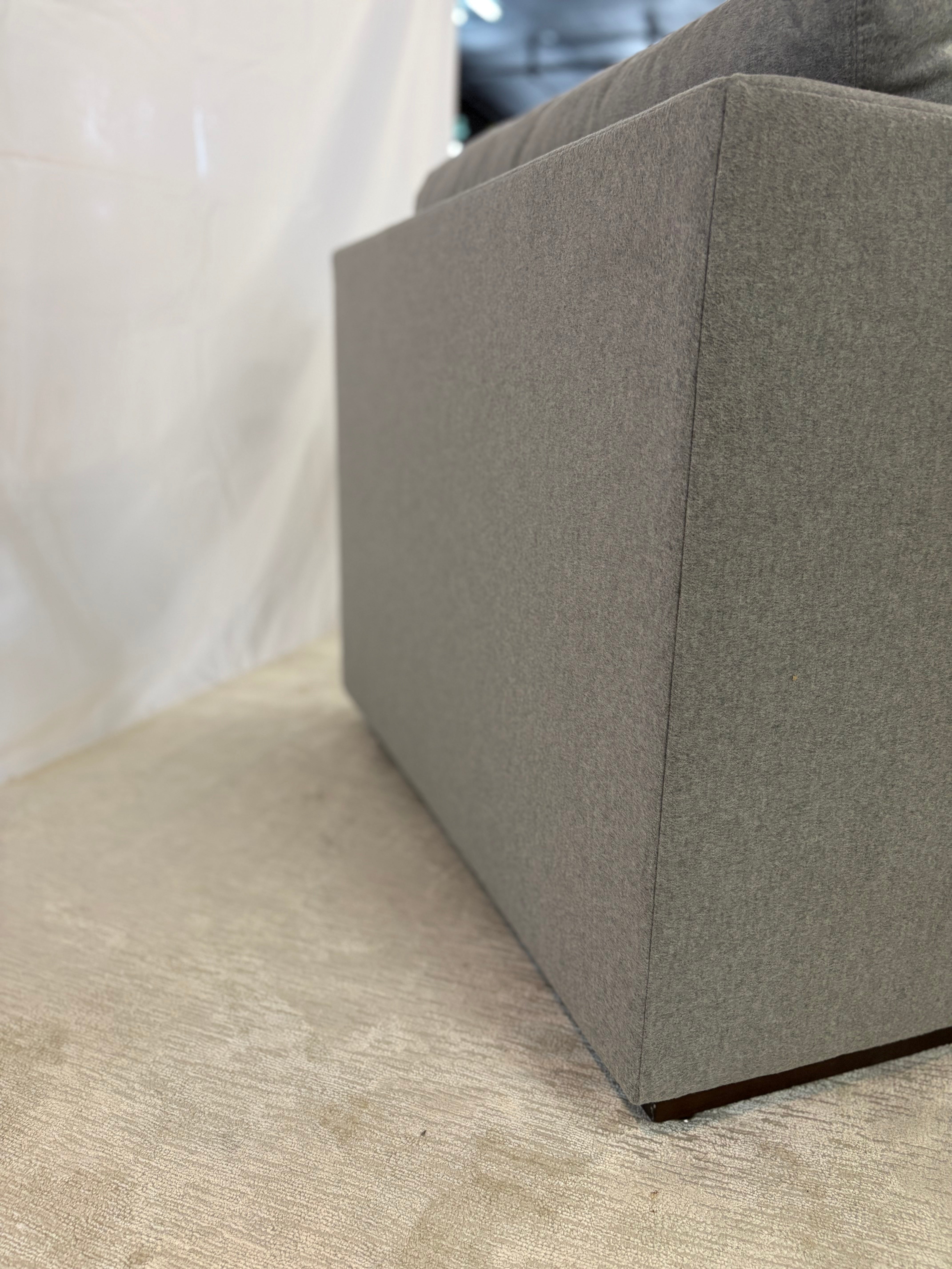 Sofa with Ottoman - Grey