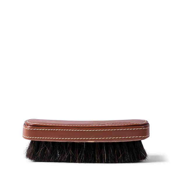 Leather Shoe Brush - Brown
