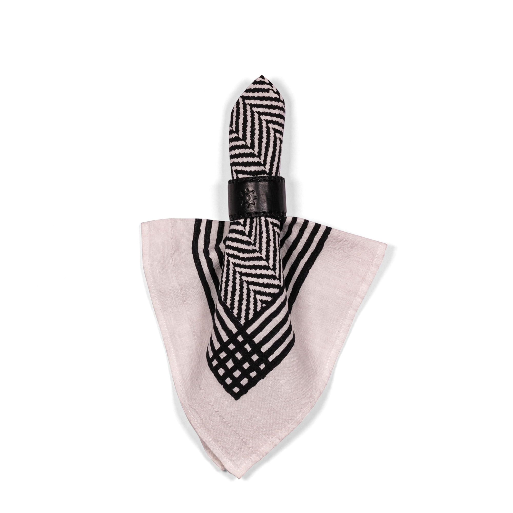 Leather Napkin Ring - Black