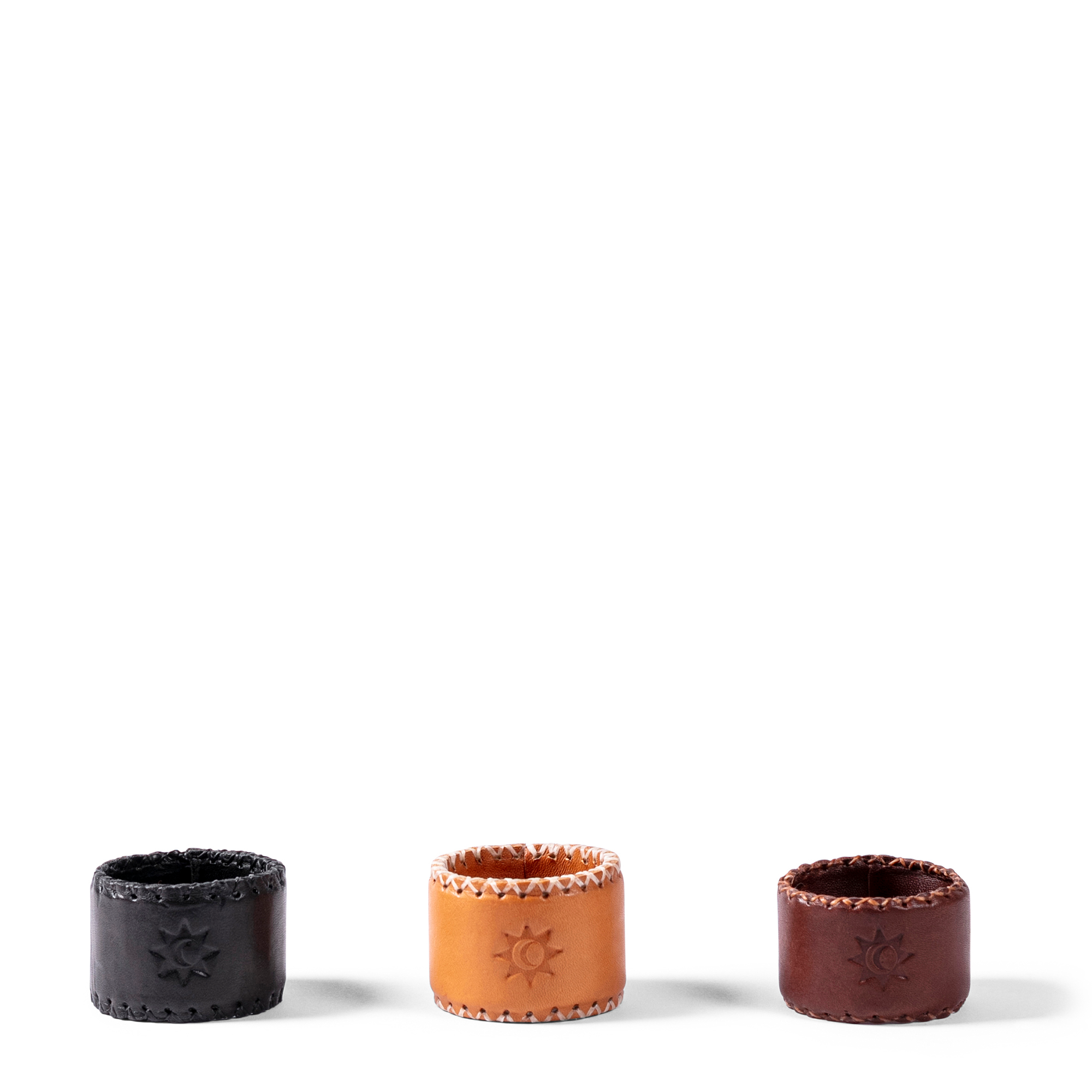 Leather Napkin Ring - Black