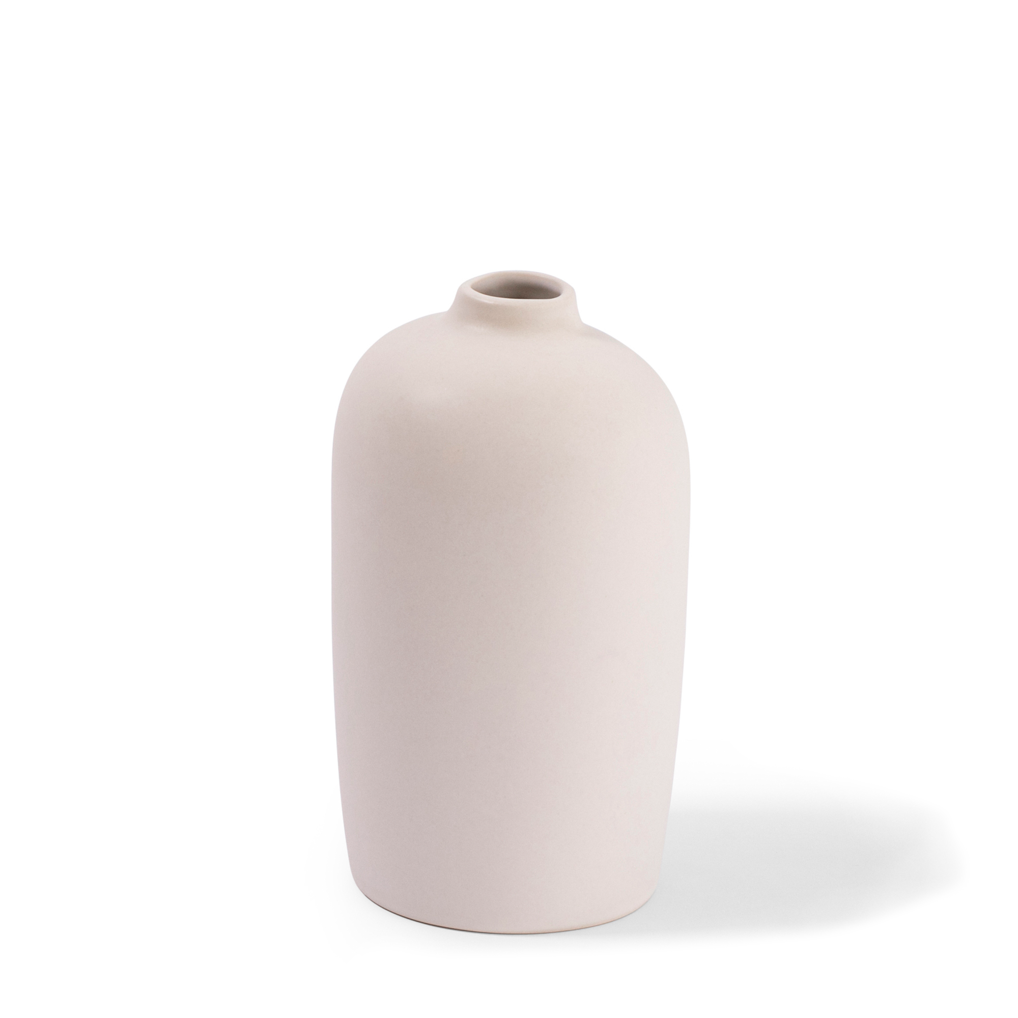 Ceramic Blossom Vase - Matte White