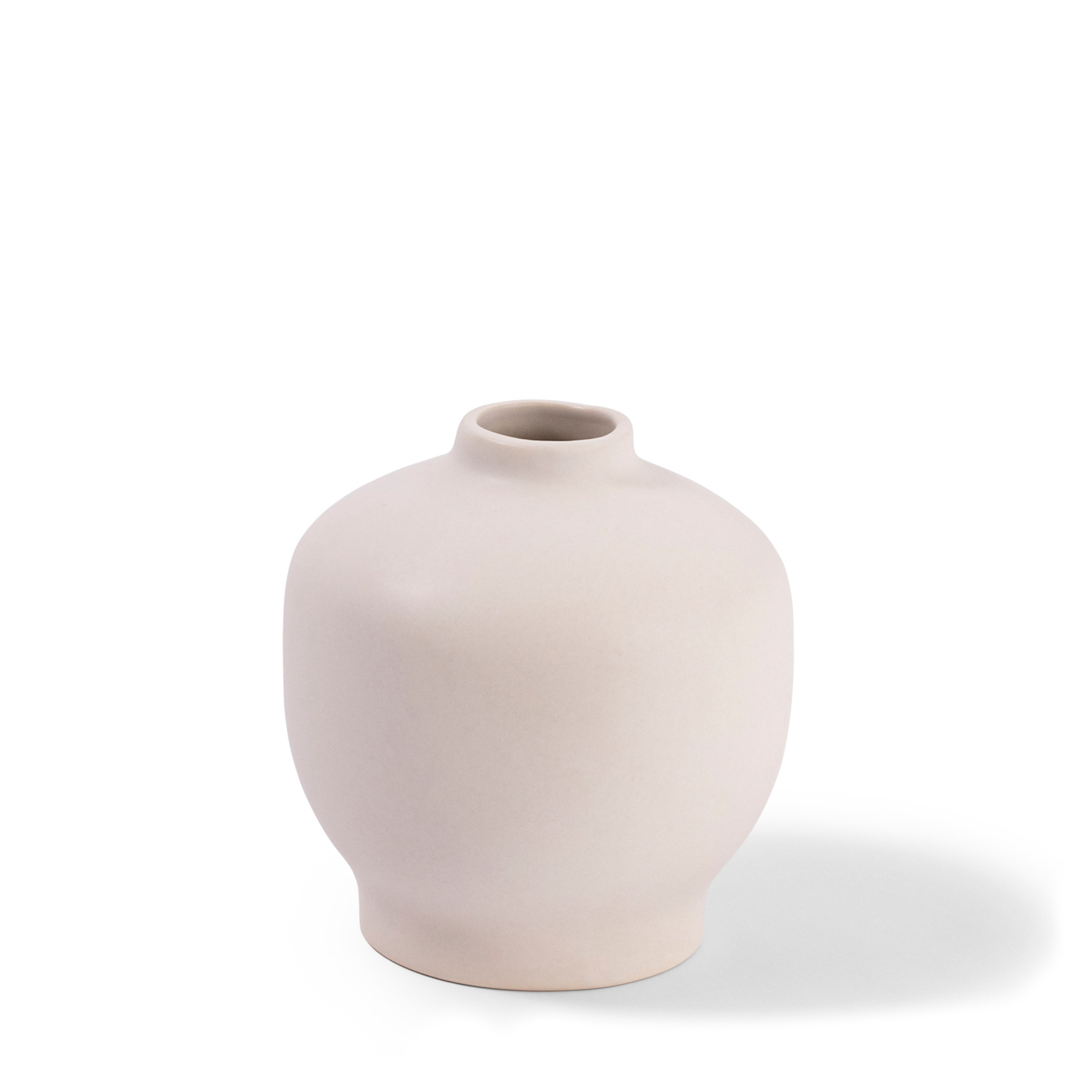 Ceramic Blossom Vase - Matte White