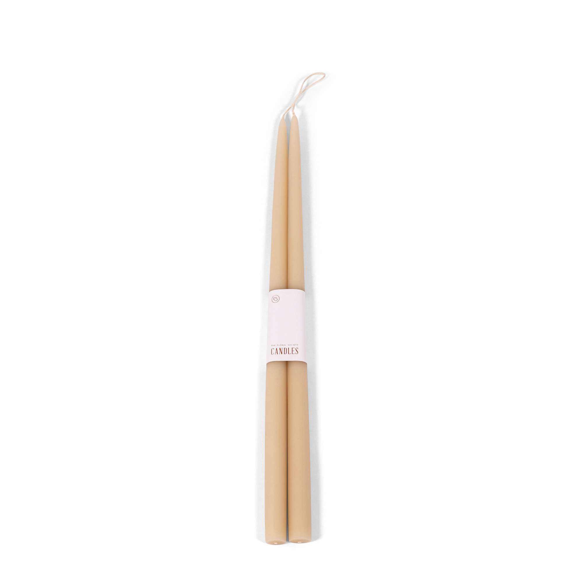 Dipped Taper Candles - Parchment