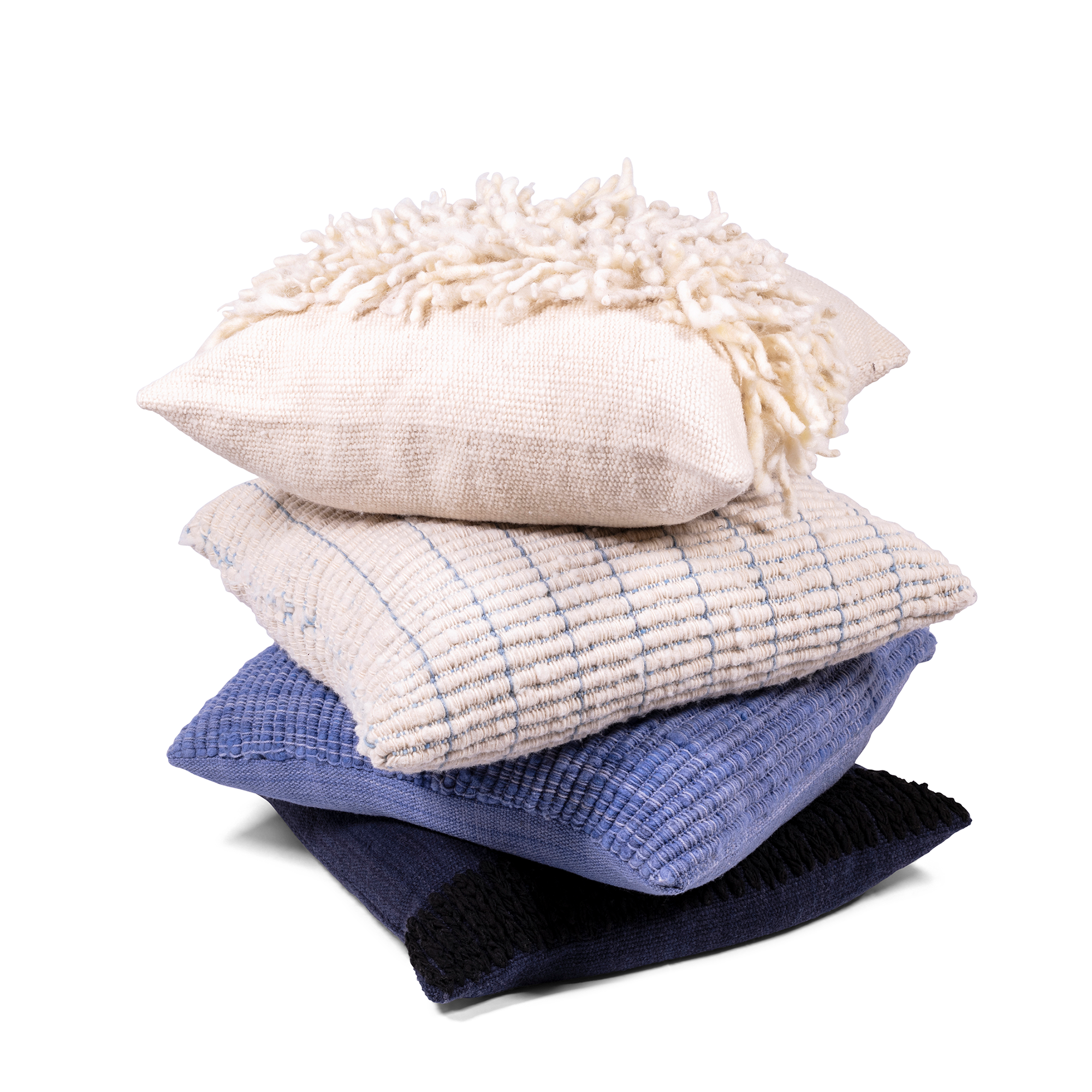 Makun Chain Stitch - Ocean Blue + Black