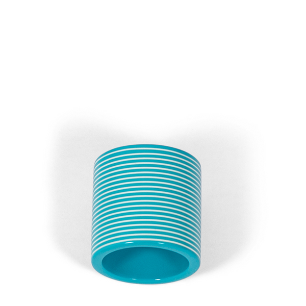 Lacquer Napkin Ring - Turquoise + Silver