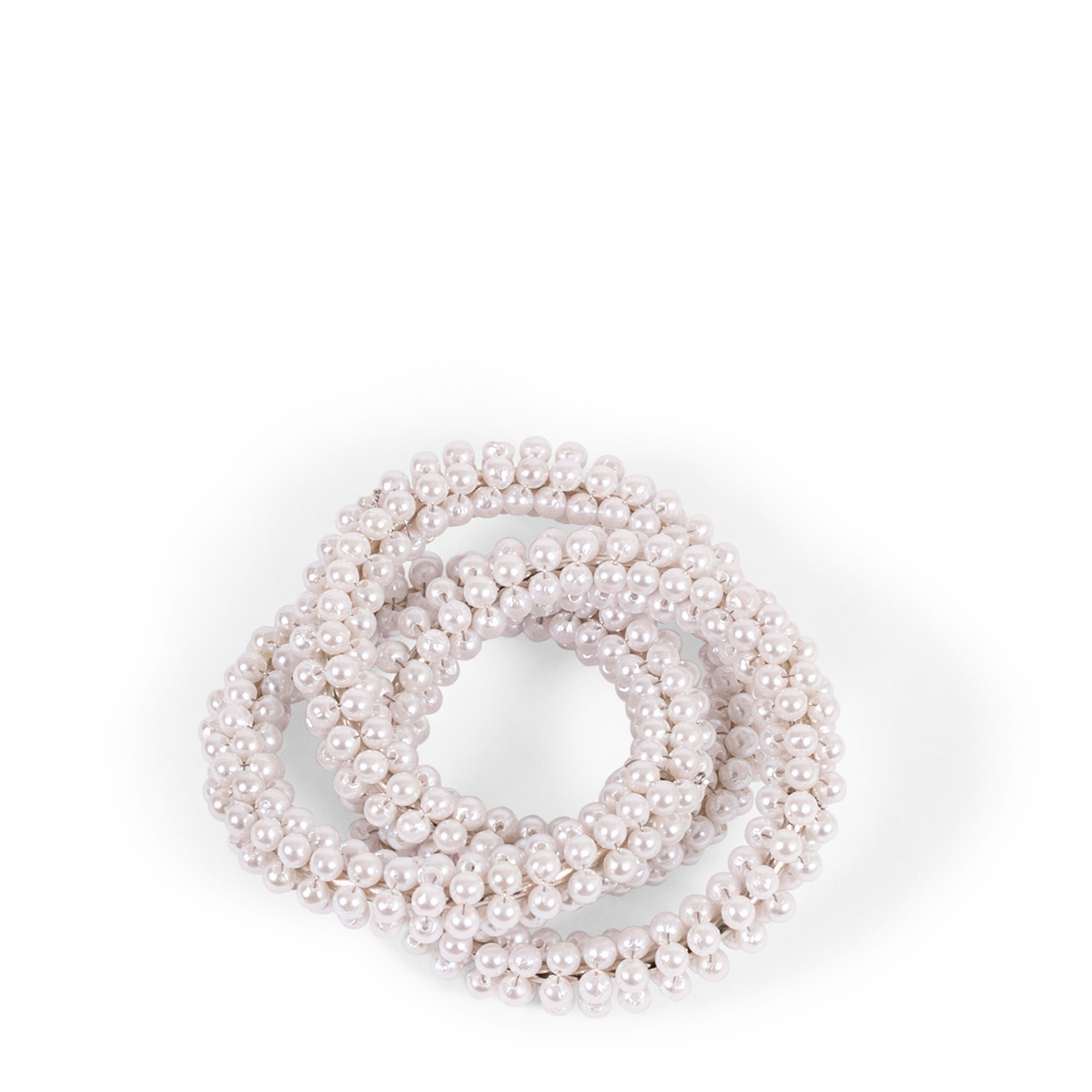 3 Ring Napkin Ring - Pearl
