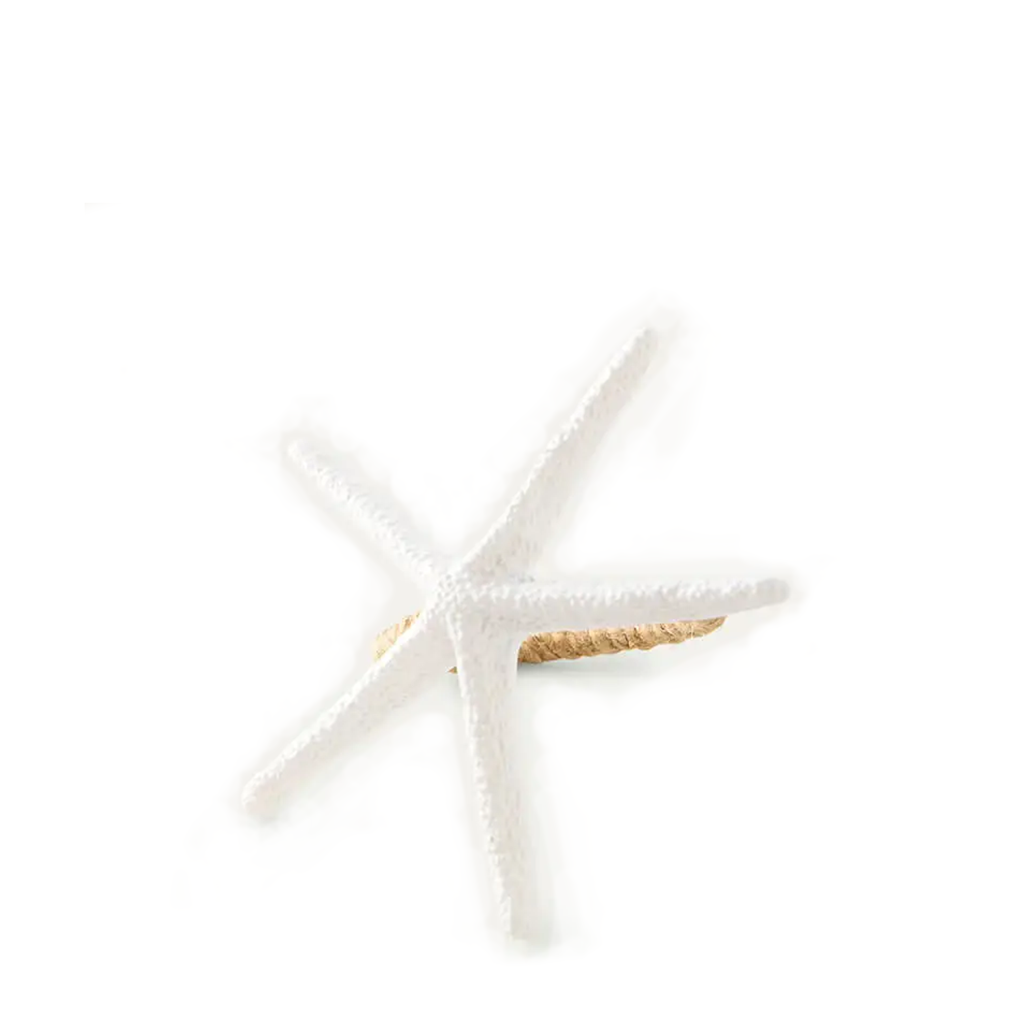 Starfish Napkin Ring - White