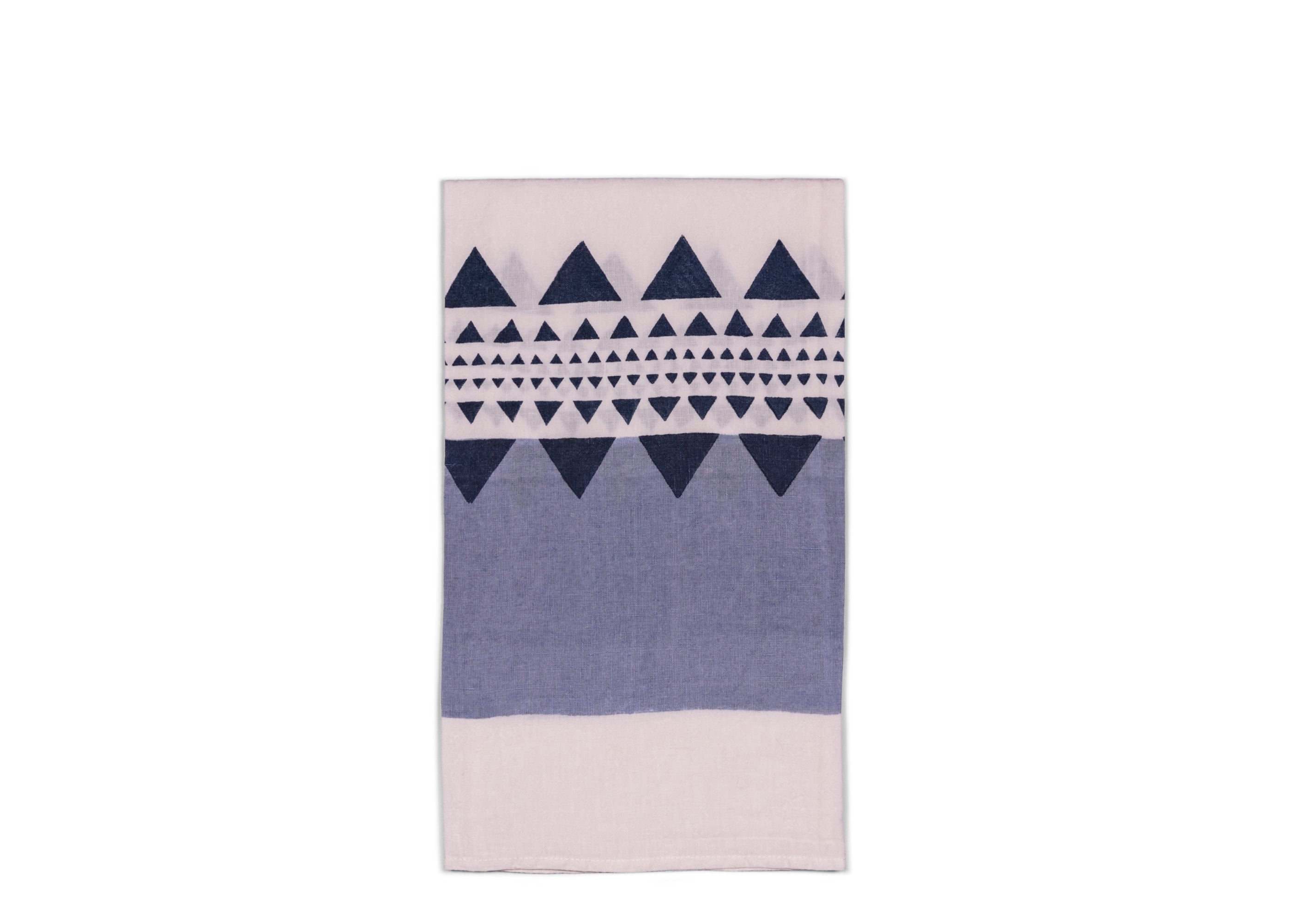 Geo Tea Towel - Slate + Grey