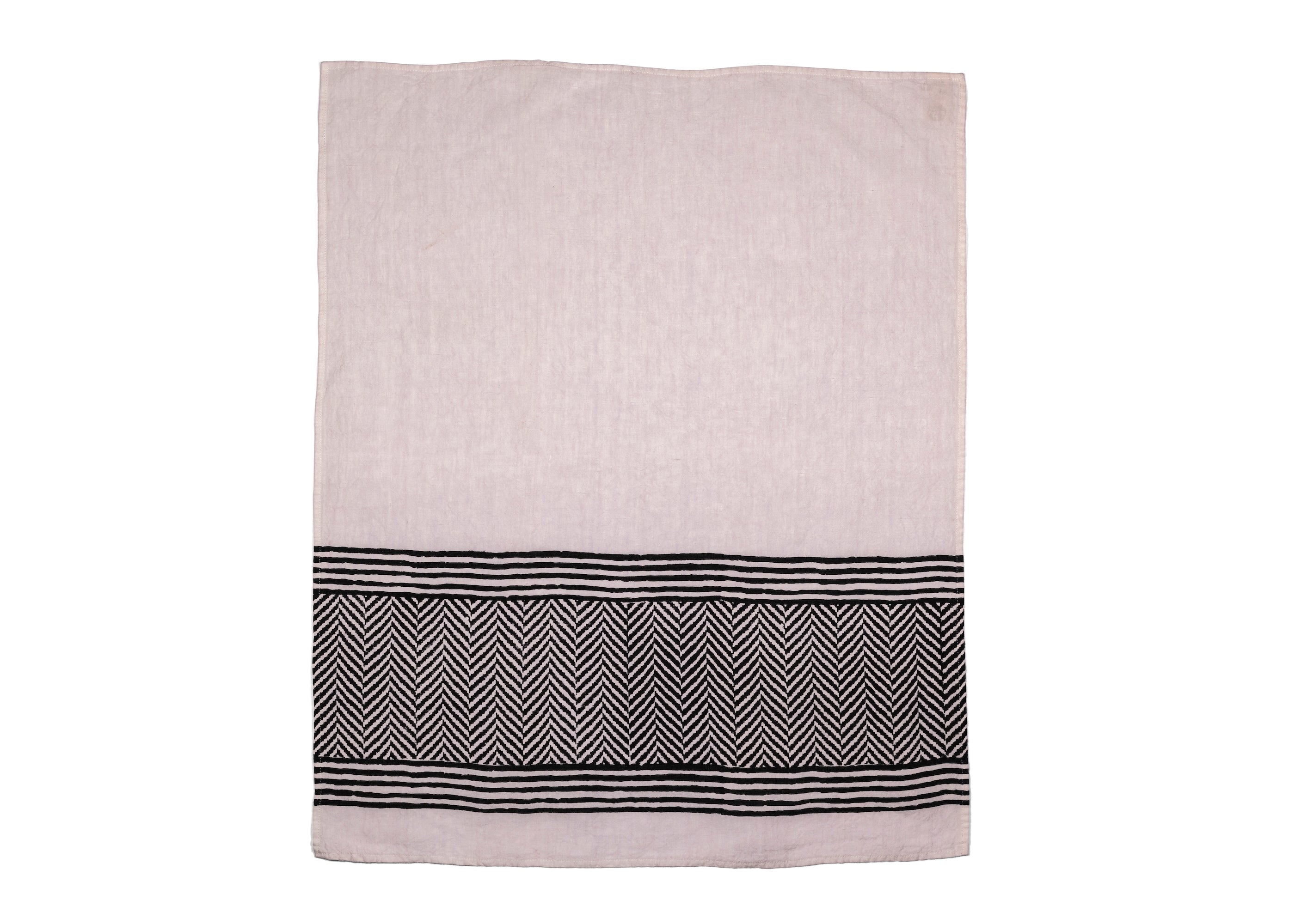 The bold black chevron design on white base adds a touch of contemporary flair to your culinary space while offering reliable absorbency for everyday use.