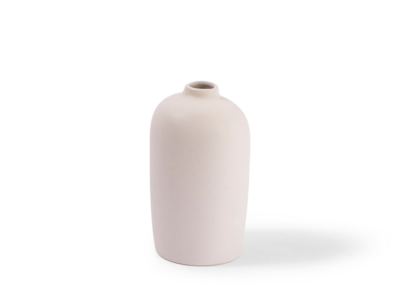 Ceramic Blossom Vase - Matte White