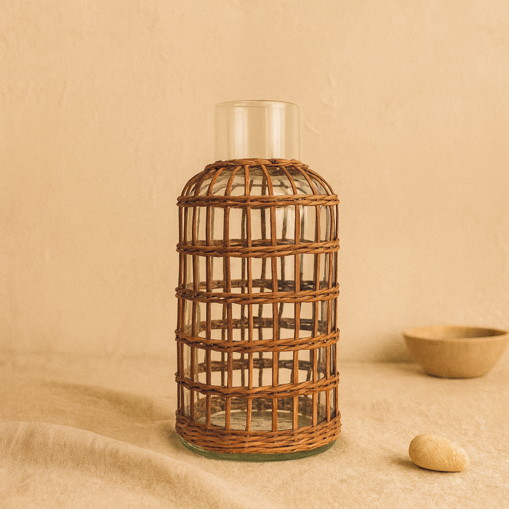 Seagrass Rattan Vase - Medium