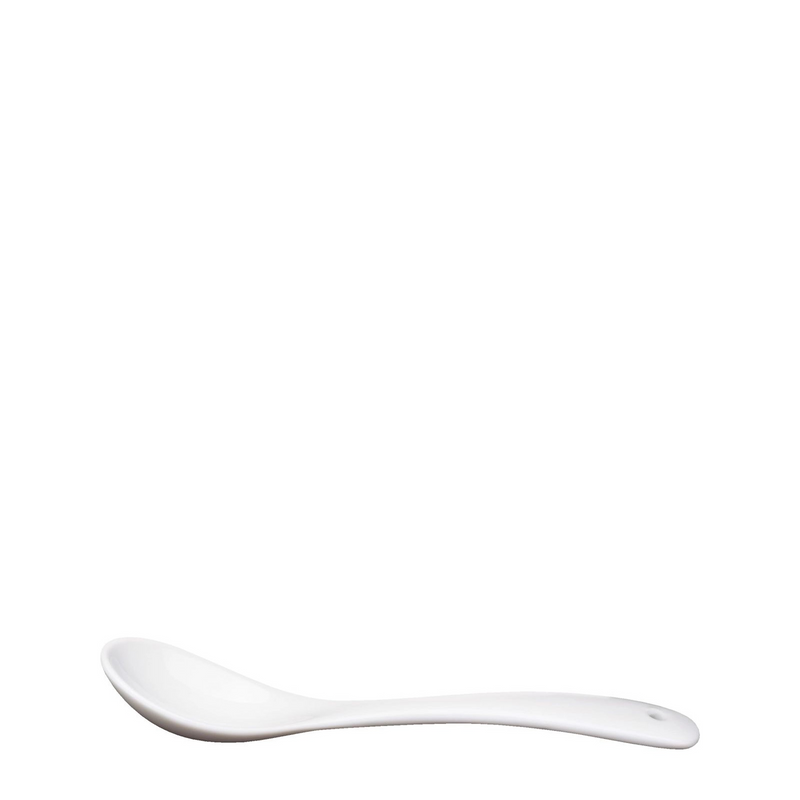 Small and delicate utensils made from white porcelain, these spoons are ideal for serving and enjoying small portions of desserts, condiments, or tasting samples.