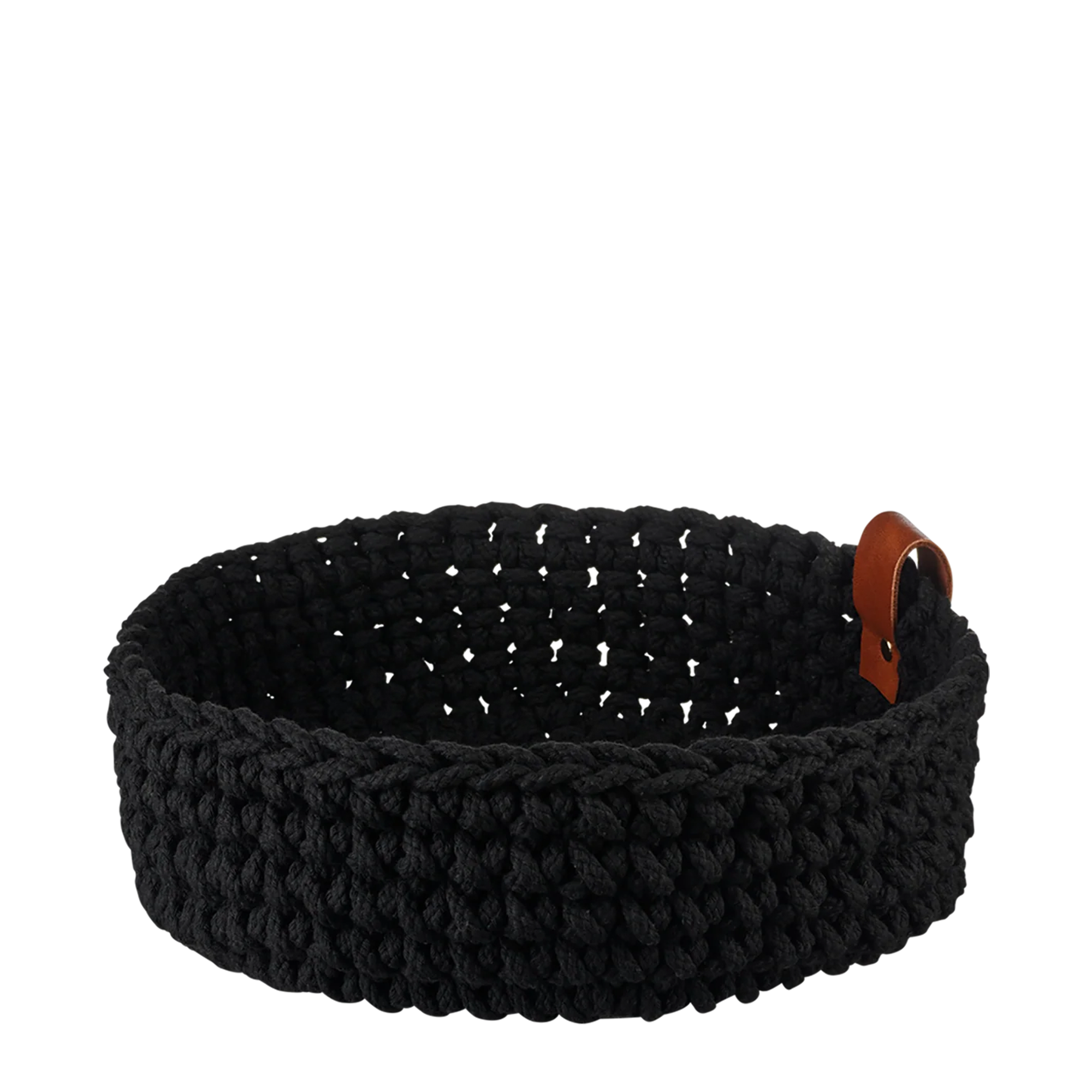 Crochet Basket Large - Black