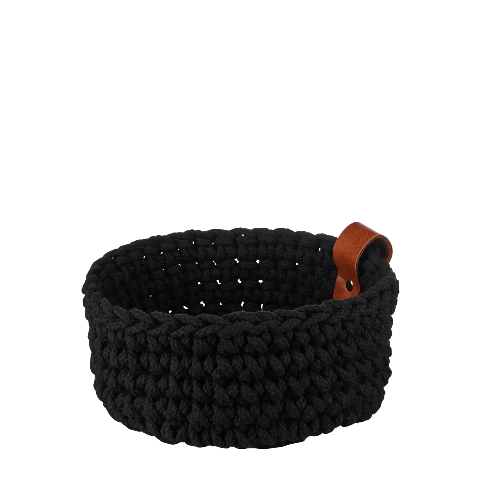 Crochet Basket Medium - Black