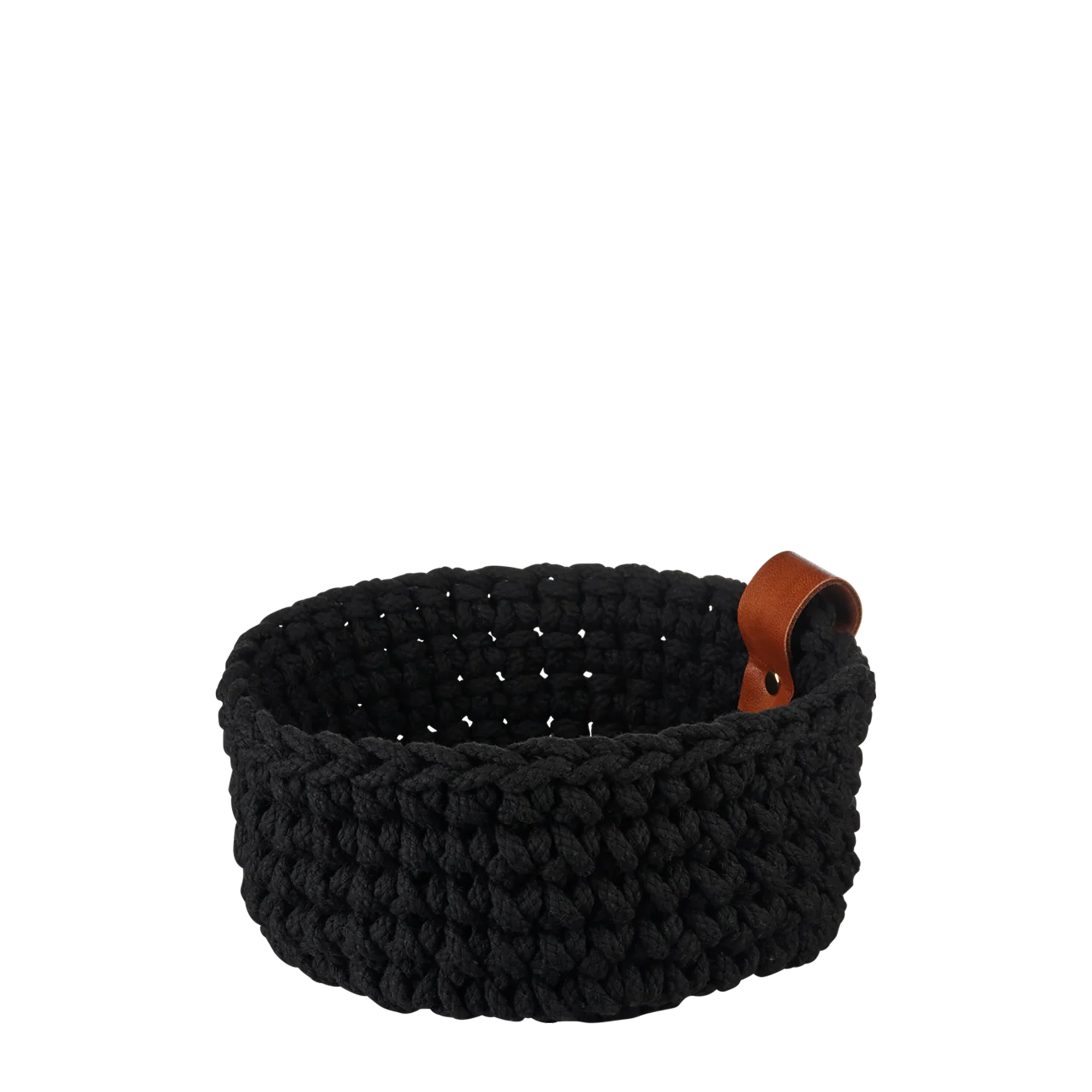 Crochet Basket Small - Black