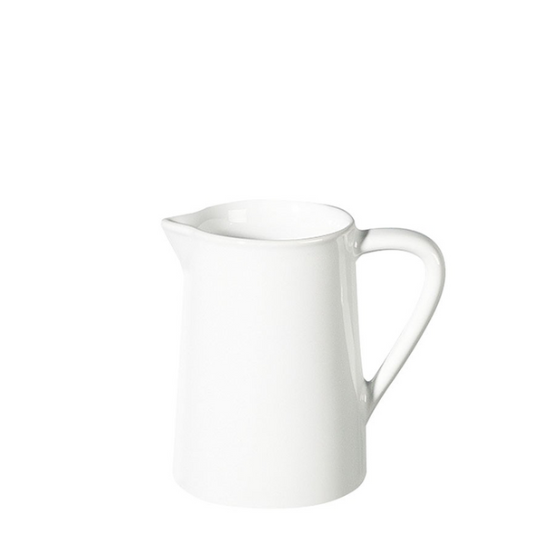 Porcelain creamer, a small pitcher with a handle used for serving cream or milk. Adds a touch of elegance to your coffee or tea service.