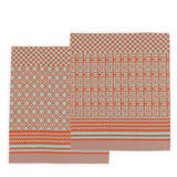 Penta Tea Towel - Geometric Coral