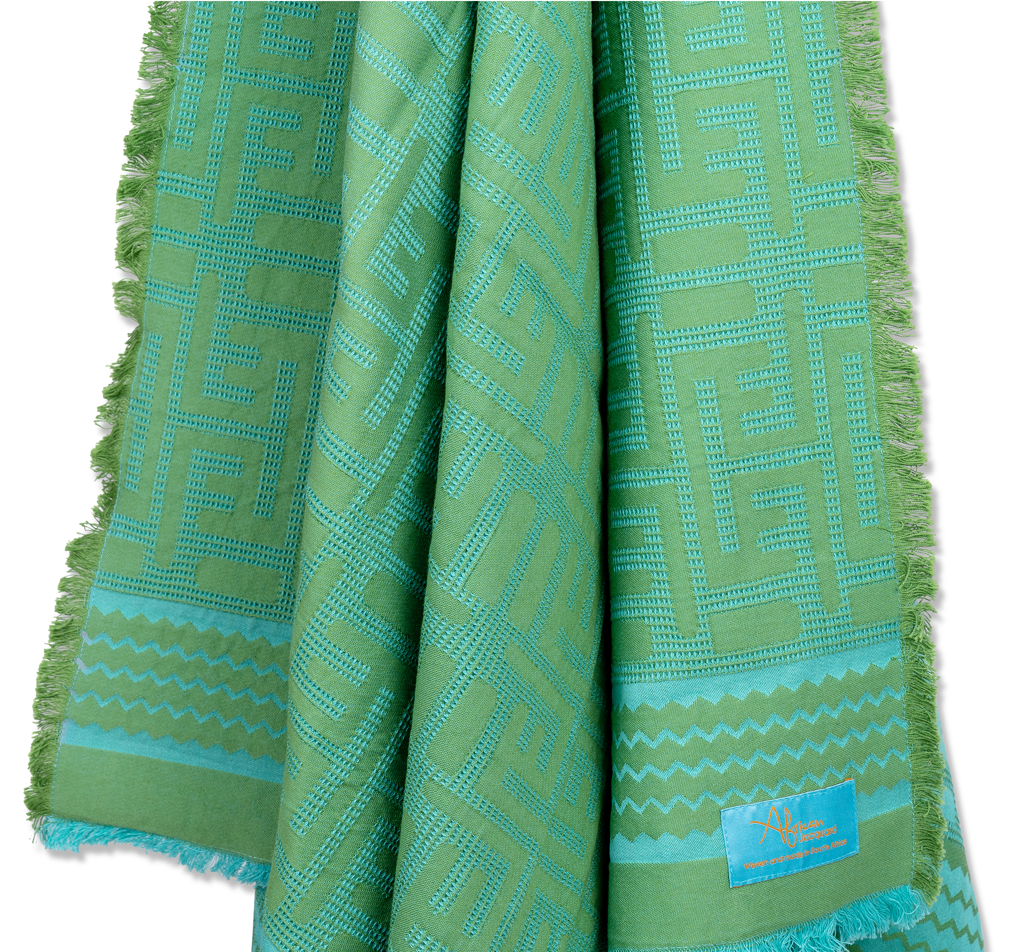 Kuba Beach Mat - Green + Turquoise