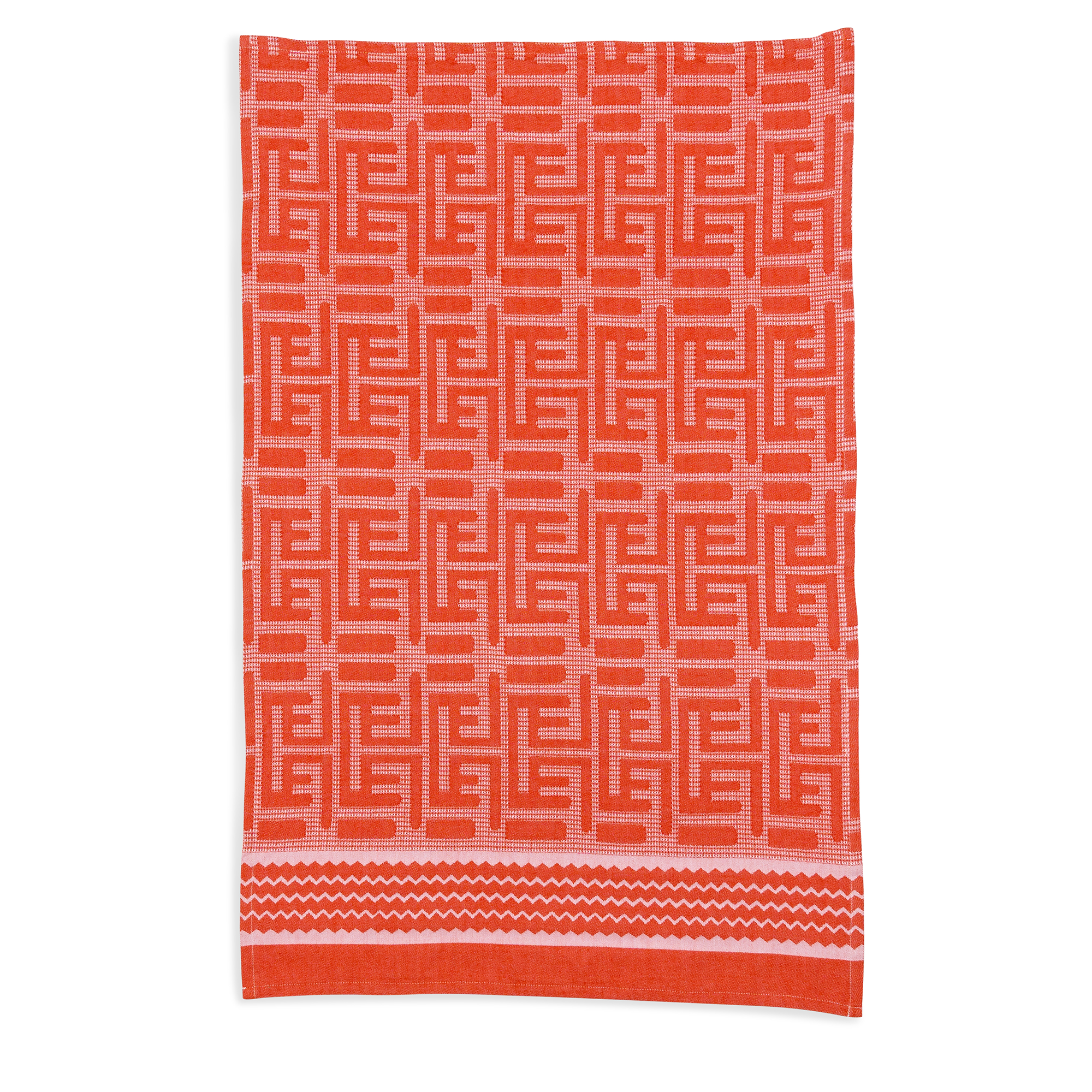 Kuba Waffle Hand Towel - Clementine