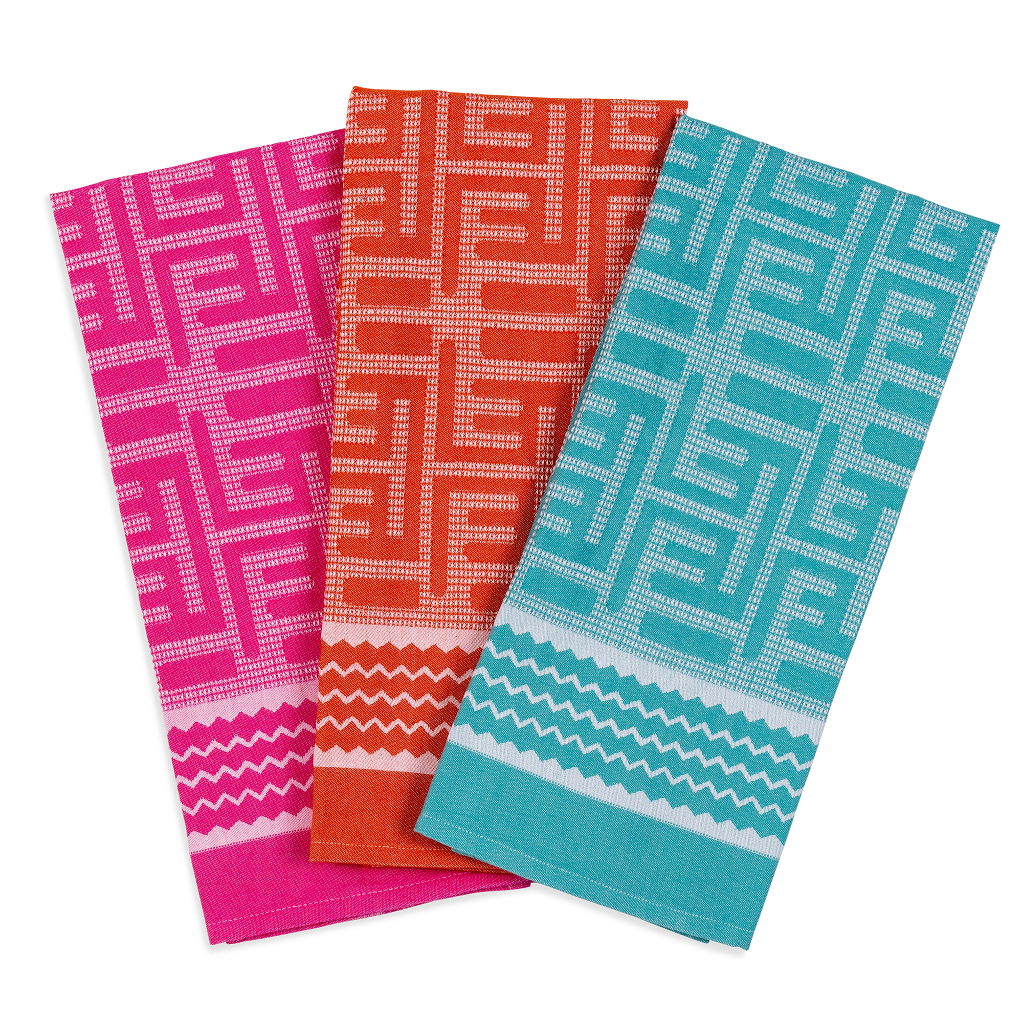 Kuba Waffle Hand Towel - Pink