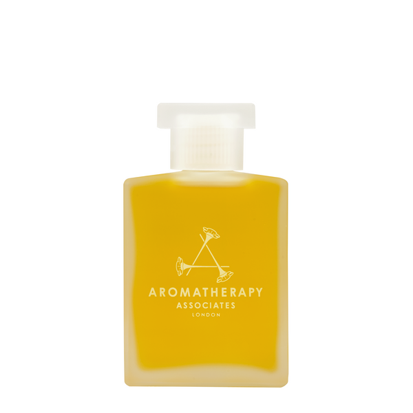 Inner Strength Bath and Shower Oil in 55 ml matte bottle.