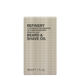 Refinery Men's Beard and Shave Oil packed in style.