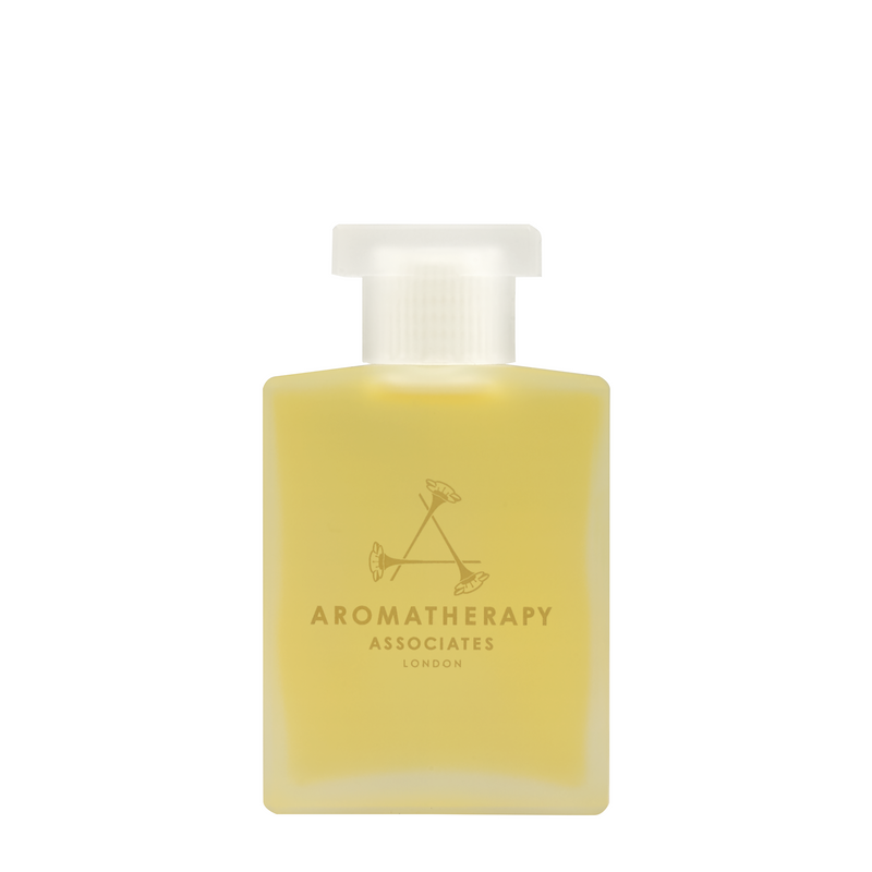 Revive Morning Bath and Shower Oil packed in 55 ml sleek matte bottle.
