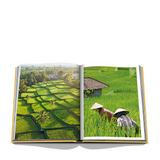 Book spread revealing a captivating blend of tropical enchantment and cultural allure of Bali.