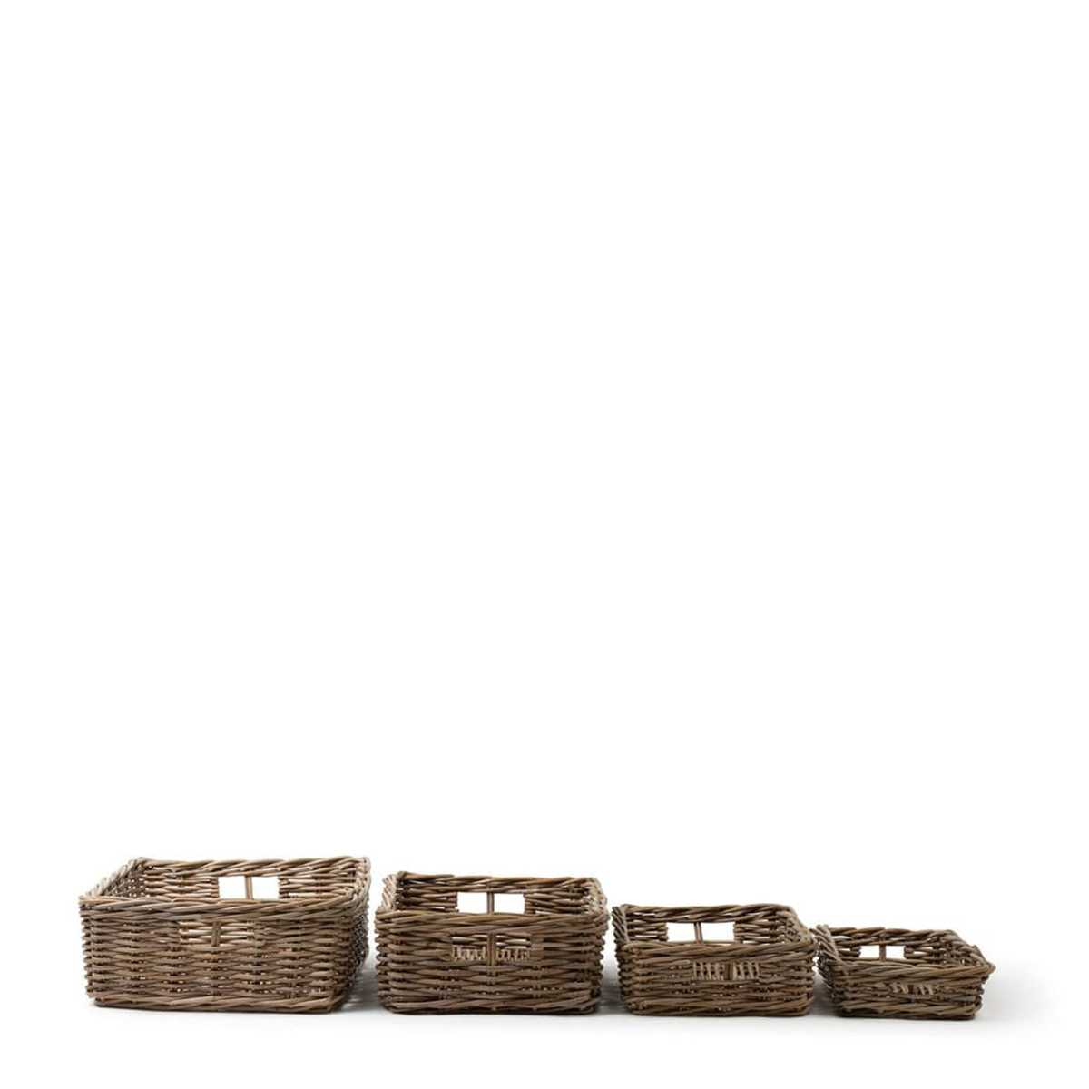Rattan Rectangular Basket Tray