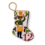 Mini Needlepoint Stocking - 12 Drummers Drumming