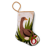 Mini Needlepoint Stocking - 6 Geese a Laying
