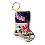 Mini Needlepoint Stocking - Home for the Holidays