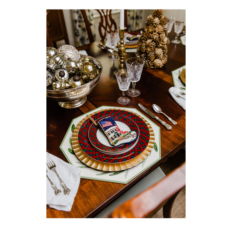 Mini Needlepoint Stocking - Home for the Holidays