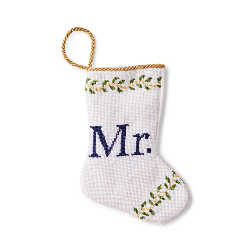 Mini Needlepoint Stocking - Mr.