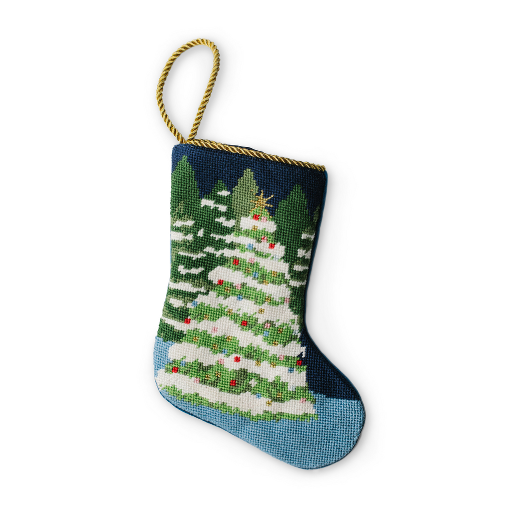 Mini Needlepoint Stocking - Winter Wonderland – Grayson De Vere