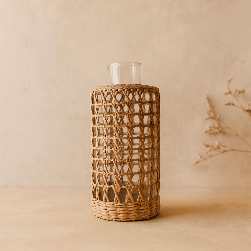 Seagrass Cage Carafe - Large