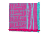 Kuba Beach Mat - Pink + Turquoise