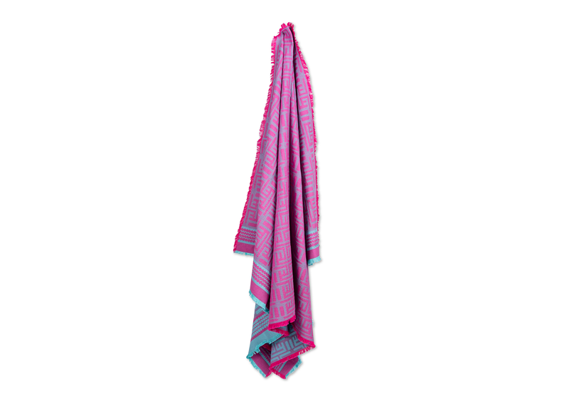 Kuba Beach Mat - Pink + Turquoise