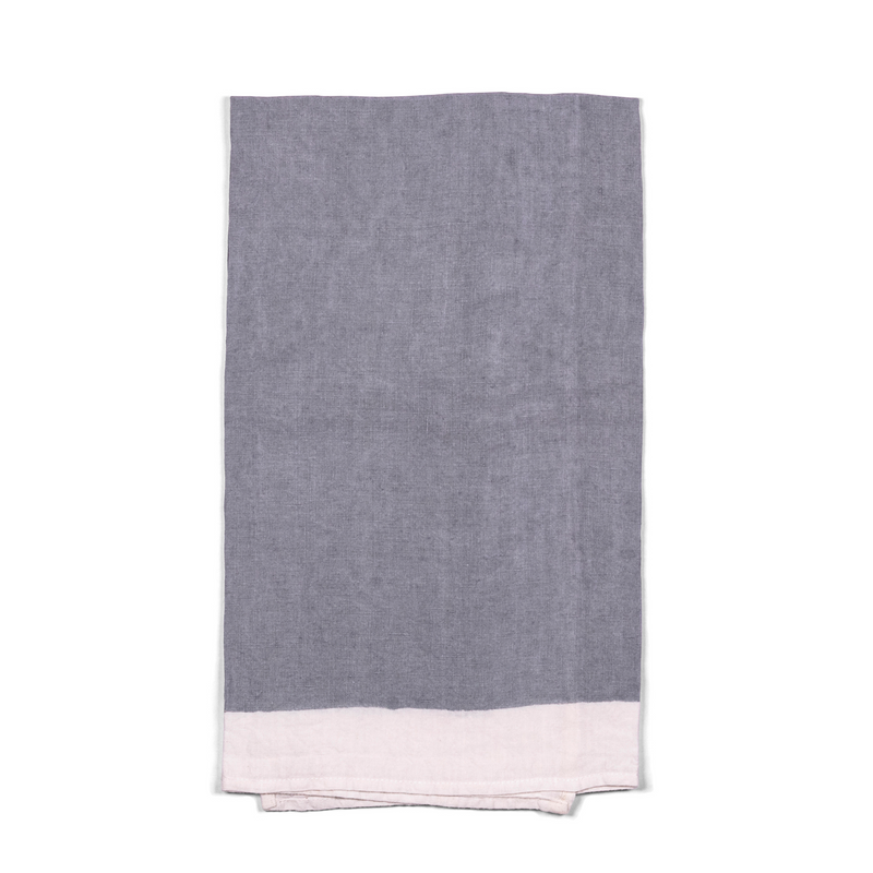 Painted Tea Towel - Grey