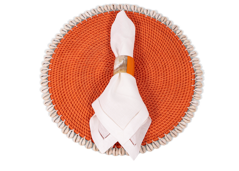 Capiz Placemat - Orange