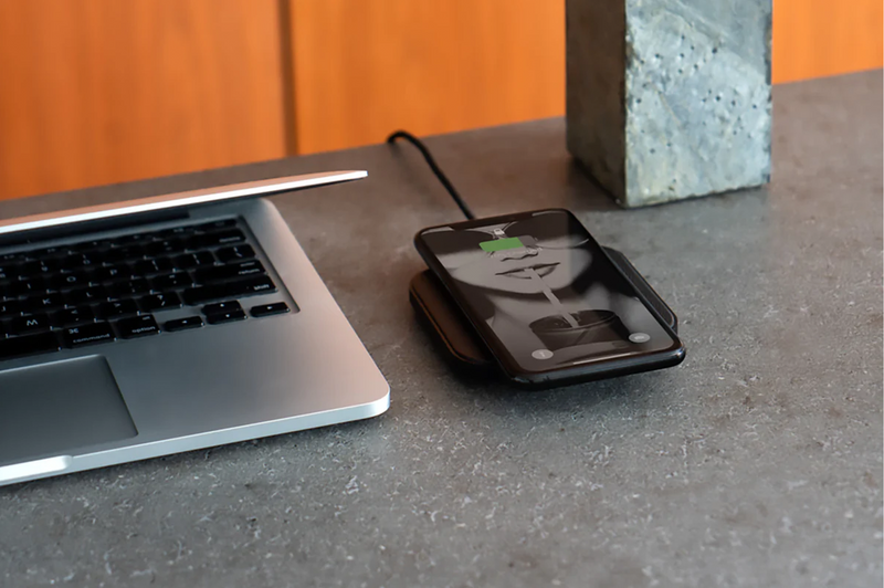 Leather Wireless Charger - Black