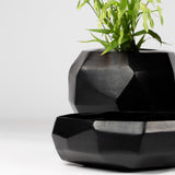 Cubistic Vase Round - Black