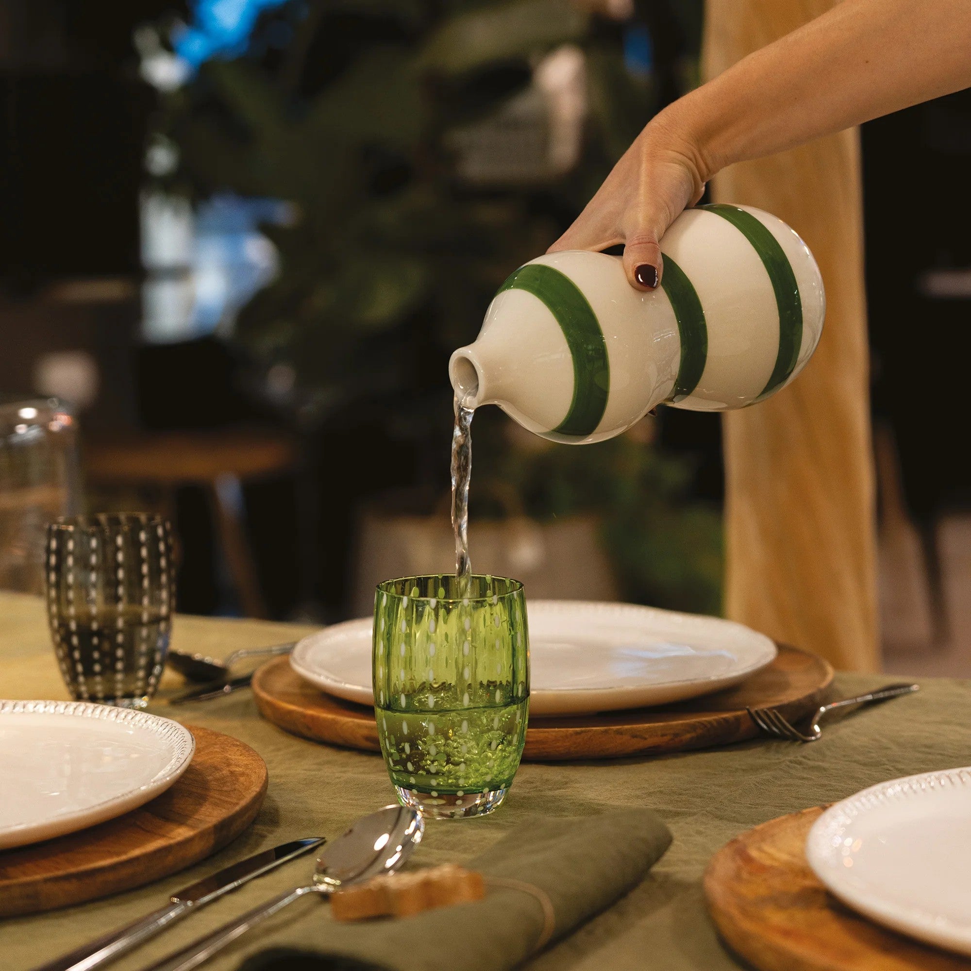 Perle Tumbler - Apple Green