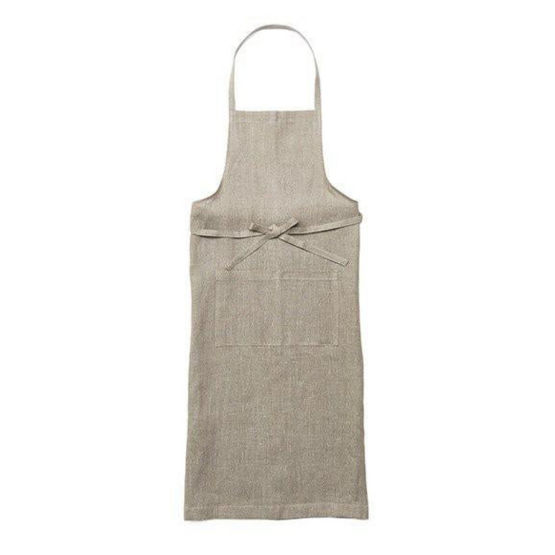 Linen Full-Length Apron - Natural