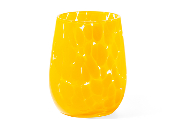 Fritsy Stemless Wine Glass - Mango Yellow