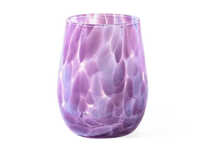 Fritsy Stemless Wine Glass - Opal Violet