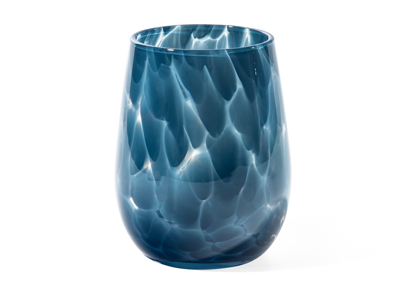Fritsy Stemless Wine Glass - Pigeon Blue