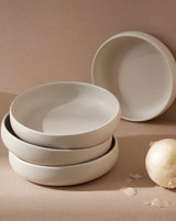 Stoneware Pasta Bowl Edan - White