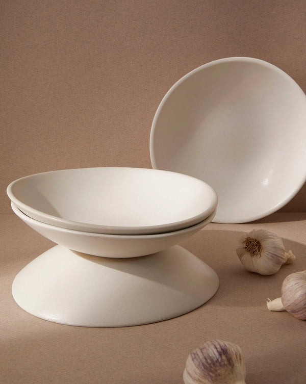 Stoneware Pasta Plate Dadasi - White
